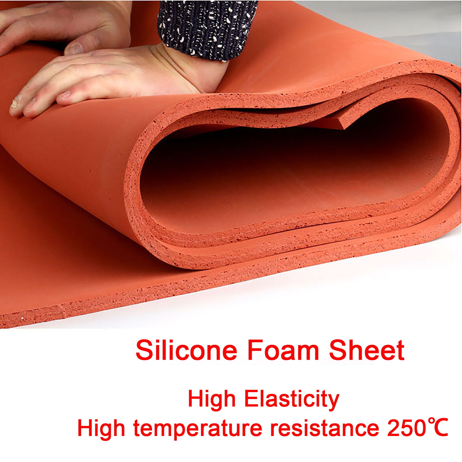 High Temperature Heat Resistance Silicone Rubber Foam Sheet Cushion Mat