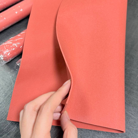 Red Closed-Cell Silicone Sponge Sheet 1.5mm X 325x950mm 0.65 Density for Hot-Press Machine Platens