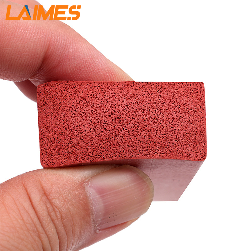 High Temperature Resistance Anti-slip Silicone Foam Strip Sponge Strip Door And Window Strip Acoustic Seal