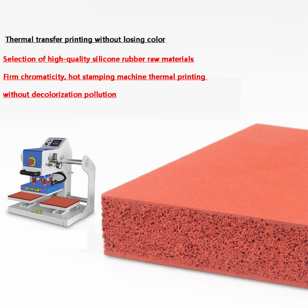 Heat Risistant Silicone Foam Board Foam Silica Gel Sheet Pressing Mat Laminating Silicone Pad Sponge Foam Mat For HotTransfer