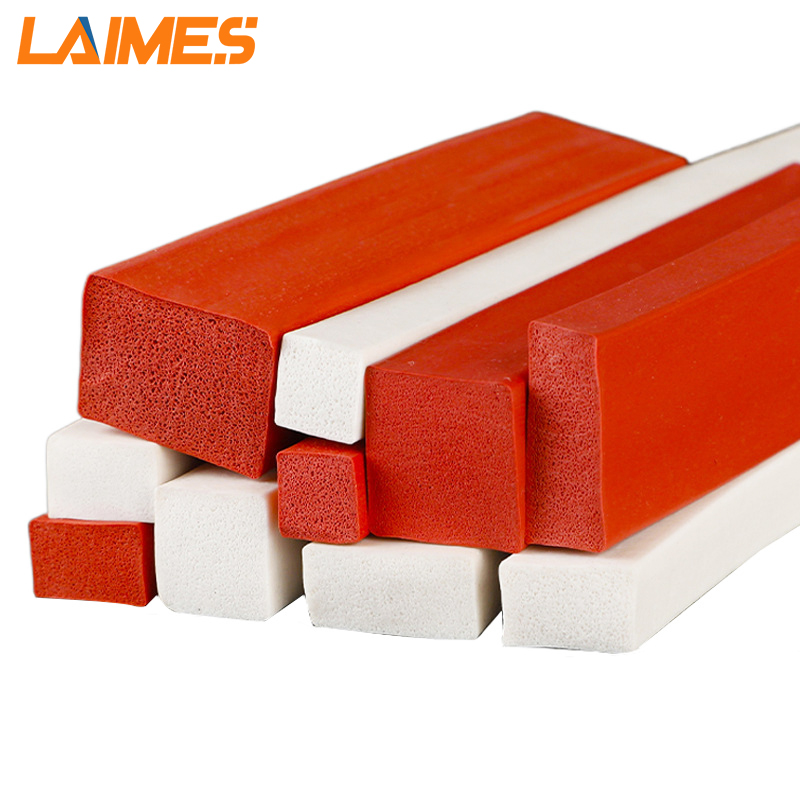 High Temperature Resistance Anti-slip Silicone Foam Strip Sponge Strip Door And Window Strip Acoustic Seal