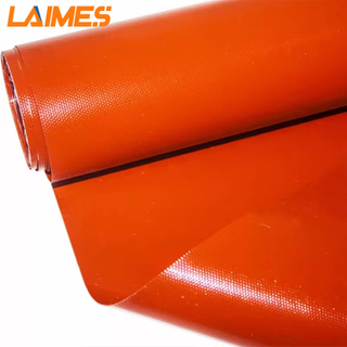 Customizable Uncured Silicone Fabric Vulcanizable & Durable Silicone Coated Fiberglass Cloth Orange Color 1.0mm for Custom Heater & Gasket Making
