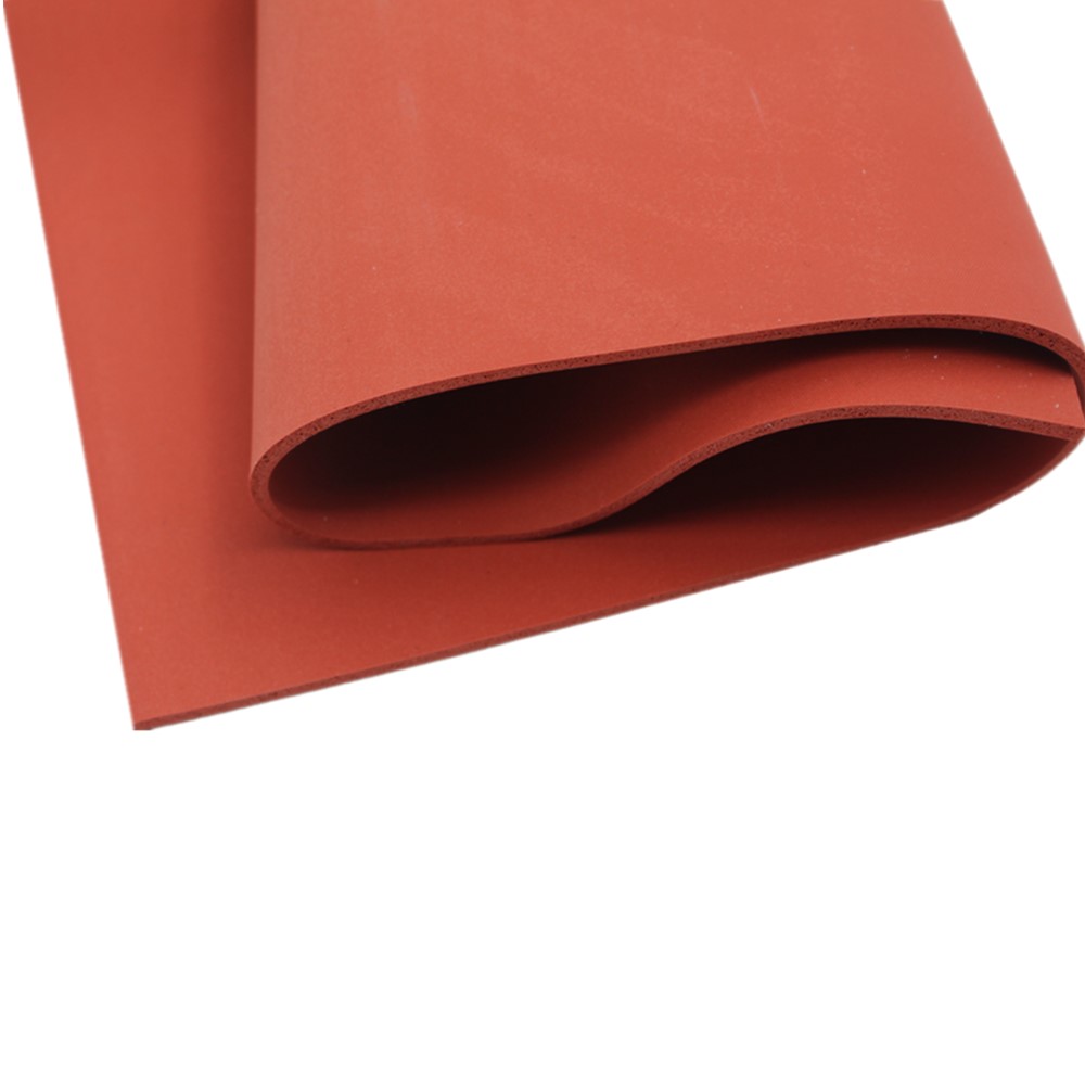 Waterproof Red Silicone Rubber Foam Sheets Silicone Sponge Sheets