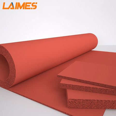 Low Density Silicone Foam Pad Custom Silicone Foam Rubber Inflaming Retarding Sheet For Machinery Seal