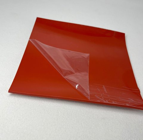 Premium Silicone Rubber Sheet Heat-Resistant 12x12'' 1/8'' Red Silicone Pad for Industrial Use Rubber Material