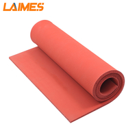China Manufacturer Customized Thickness Heat Resistance Antiskid Foam Silicone Rubber Sponge Sheet with Adhesive