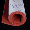 Factory Wholesale 1-5mm Adhesive Silione Foam Sheet Closed Cell Silicon Sponge Sheet High Temps Resist Red Mat