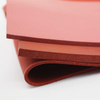 Custom Silicone Foam Rubber Sheet Good Impact Resistance Brick-red Color Dia-cut Silicone Sponge Pads With Self-adhesive