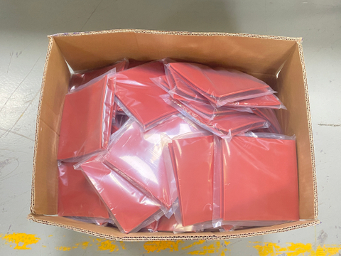 In Stock Red Silicone Rubber Sheet 8×8 Inch 1/8
