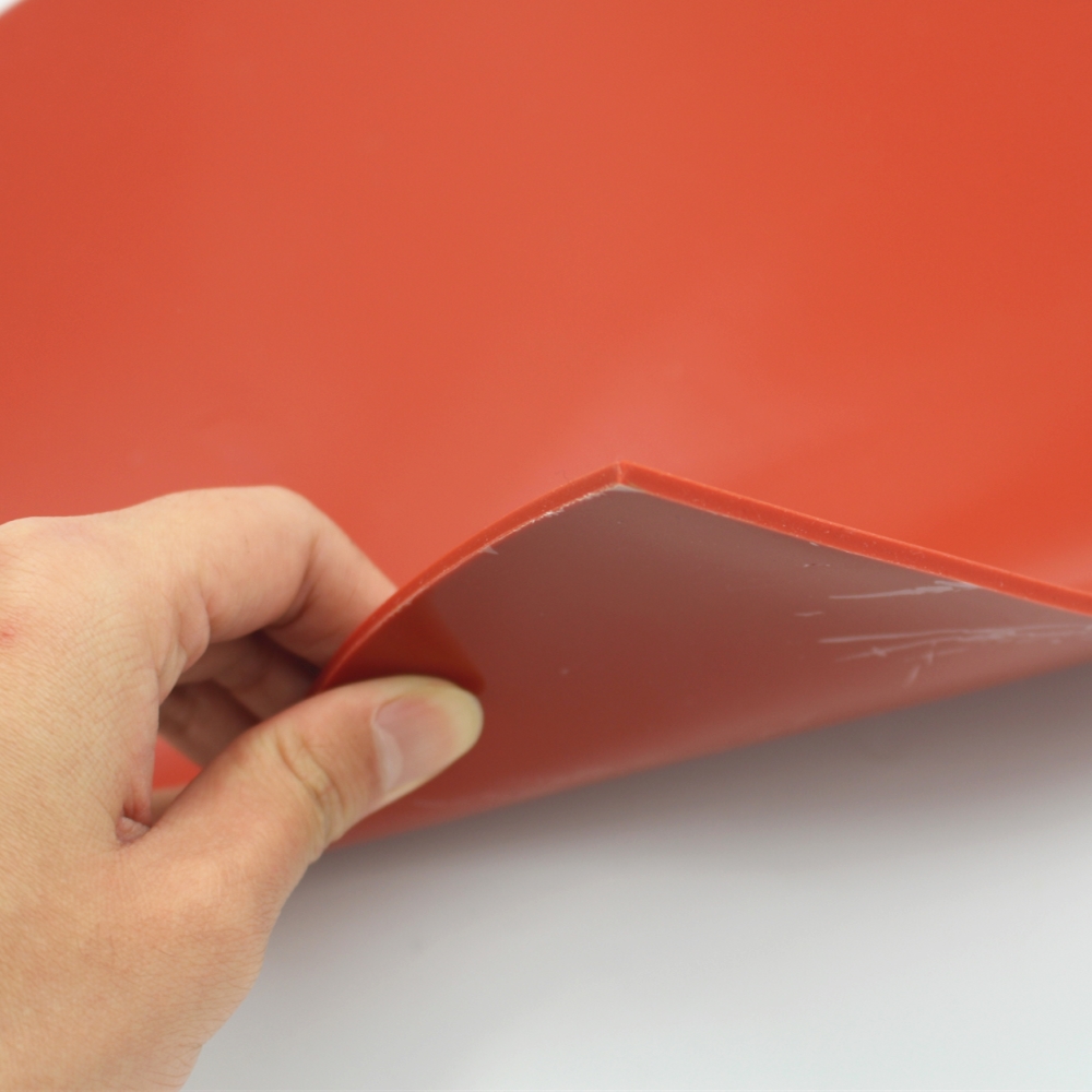 Orange Food Grade Solid Silicone Rubber Sheet For Laser Cut